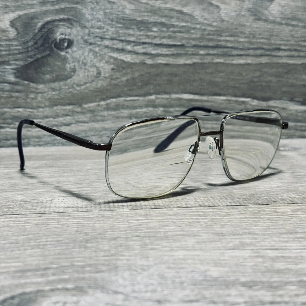 Sergio Tacchini Sunglasses Frames Only Mens 56-17-135 Brown Coffee Square Metal